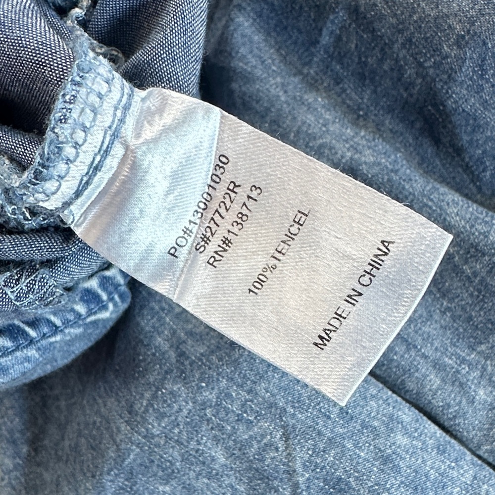 Doe & Rae Light Chambray Tank Top in Soft Blue - Picture 5 of 5
